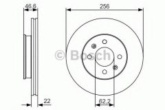 Тормозной диск передний 0986479R77 для HYUNDAI ACCENT III (MC) 1.4 GL 2005-2010, код двигателя G4EE, V см3 1399, кВт 71, л.с. 97, бензин, Bosch 0986479R77