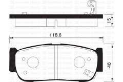 SP1178SNS_=1239 02 колодки дисковые з Santa Fe 2.7 для HYUNDAI SANTA FE II (CM) 2.2 CRDi 2009-2012, код двигателя D4HB, V см3 2199, кВт 145, л.с. 197, Дизель, Sangsin brake SP1178