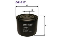 Фильтр масляный для HYUNDAI COUPE (GK) 2.0 GLS 2003-2009, код двигателя G4GC-G, V см3 1975, кВт 105, л.с. 143, бензин, Filtron OP617
